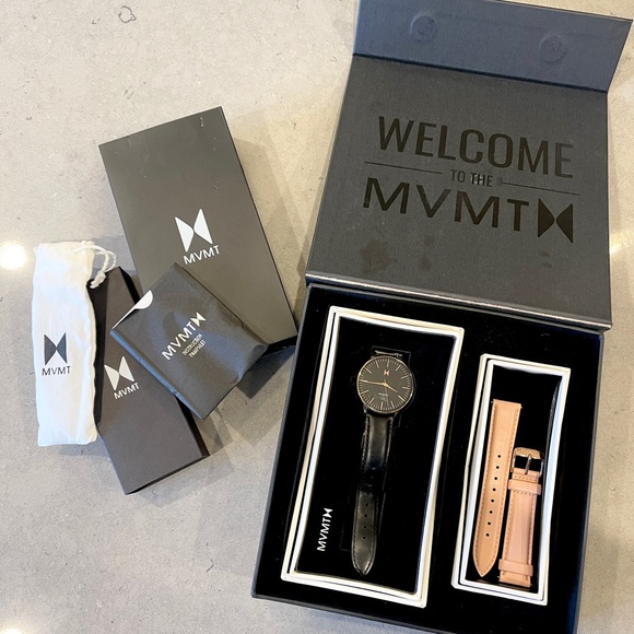 MVMT Boulevard ladies watch - Gift Set black & pink - Picture 2 of 7